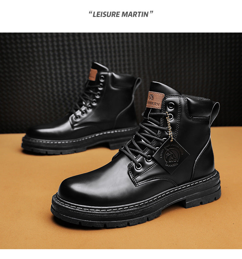 Men's Boots Plus Size Vintage Leather Worker Boot