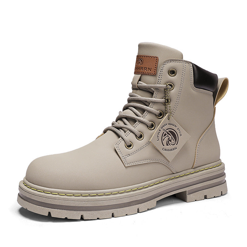 Men's Boots Plus Size Vintage Leather Worker Boot